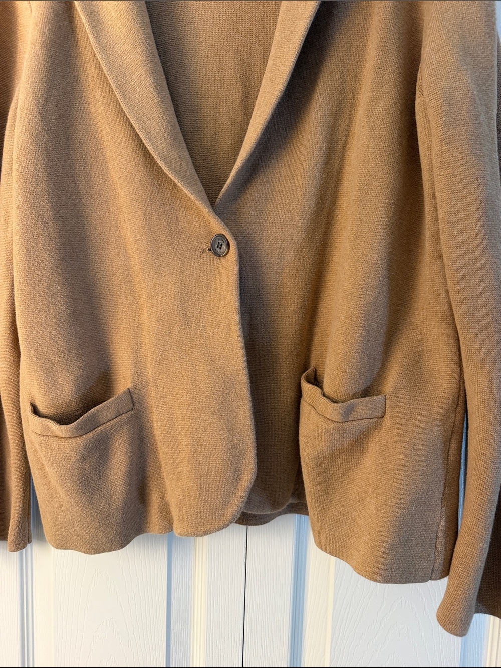 J. Crew Camel Single-Button Cardigan Blazer - Picture 4 of 5